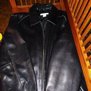 Calvin Klein XL Mens Leather Jacket